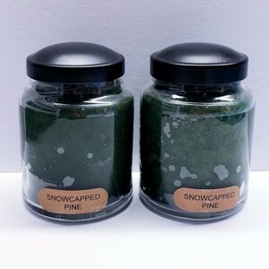 SNOWCAPPED PINE -Cheerful Giver Baby Jar Single Wick Candle, 6 oz (2 pack)